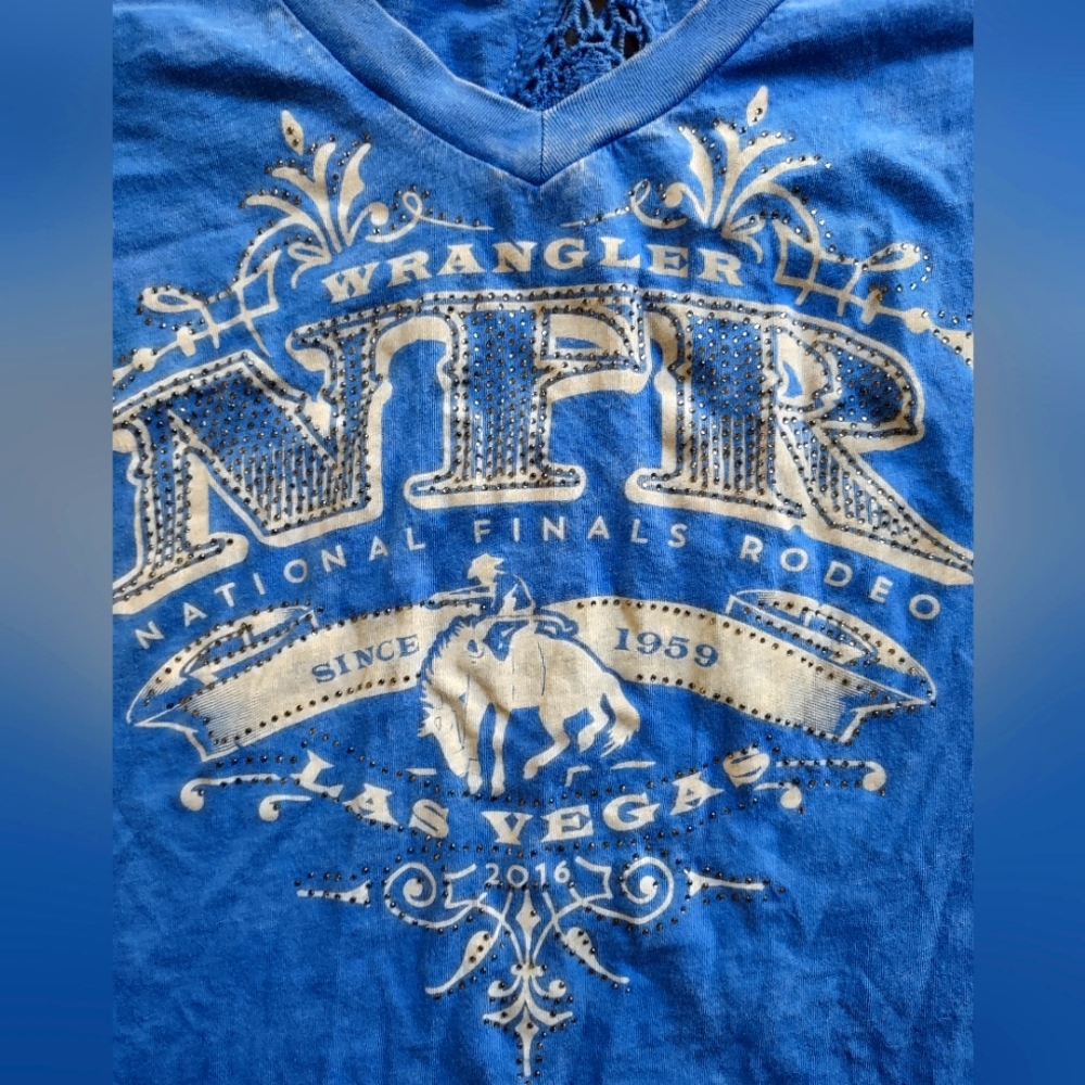Women's "V" Neck 2016 NFR T Shirt